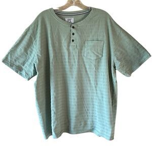 NEW PX Mens Light Green Henley
